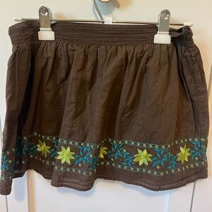 Calypso St. Barth Brown Skirt girls size large 10/12